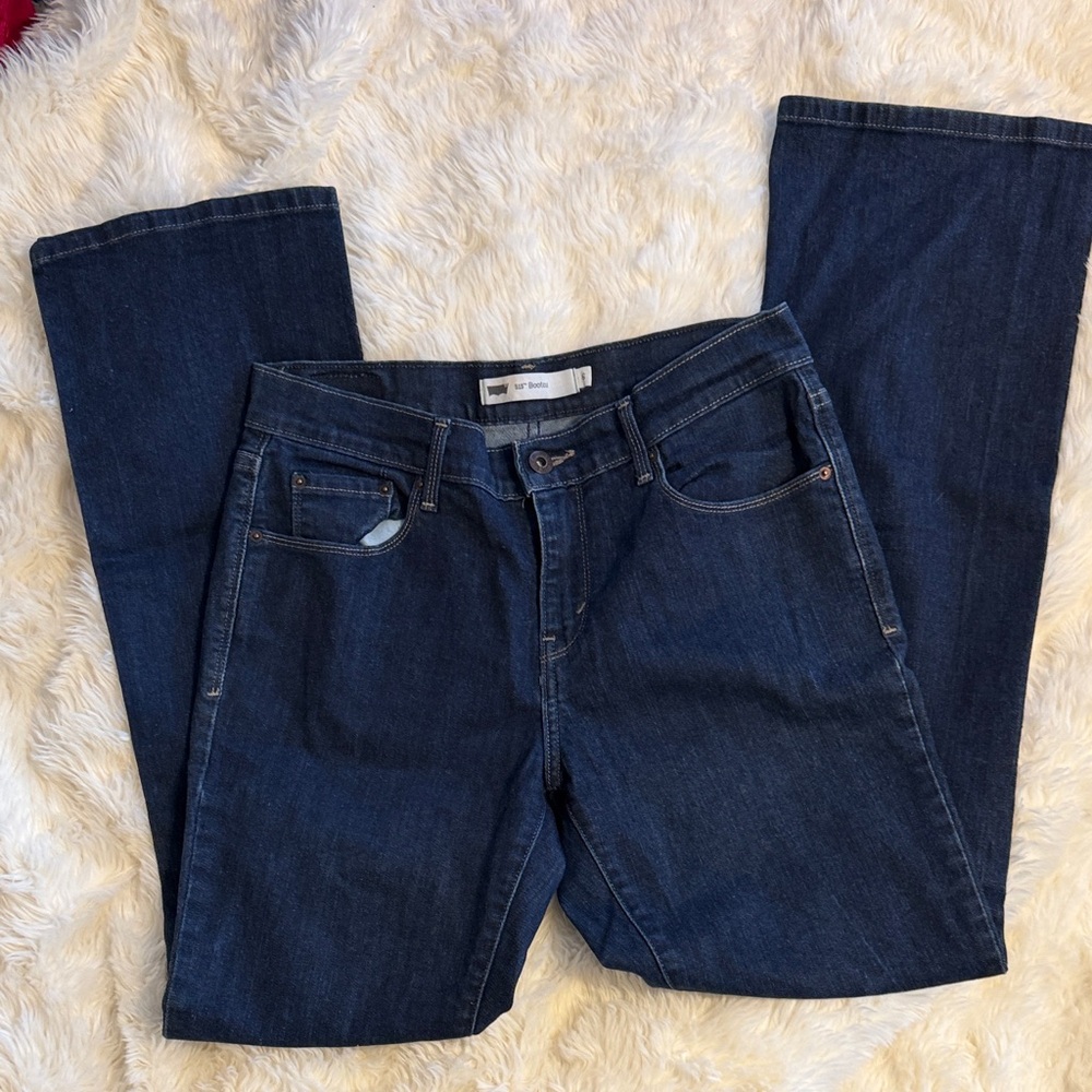 Levi's Women's Straight Leg Jeans - Dark Blue